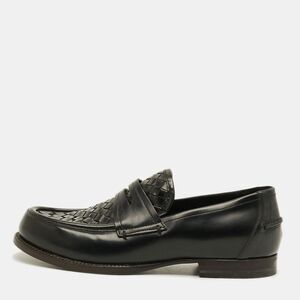 Bottega Veneta Veneta Size 40 Black Leather Penny Loafers